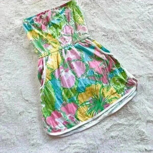 Lilly Pulitzer Big Flirt Romper with shorts size XS 078-D